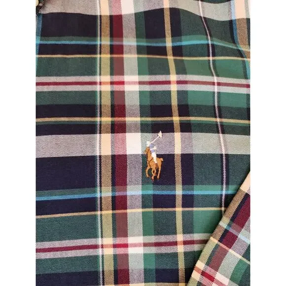Ralph Lauren Classic Fit Mens XL Multicolor Plaid Long Sleeve Button Down Preppy - Picture 6 of 11